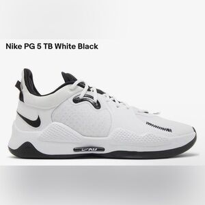 Nike PG 5 Team White Black Size 16
